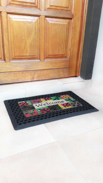 Rubber Cast Mat - Welcome